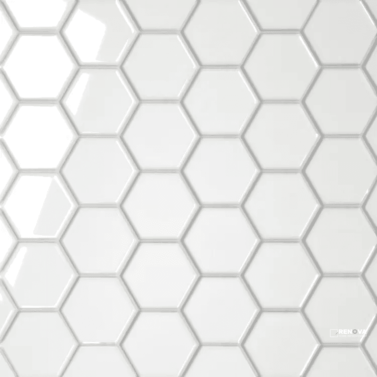 LE CAFE GLOSS HEXAGON MOSAIC 2" X 2"