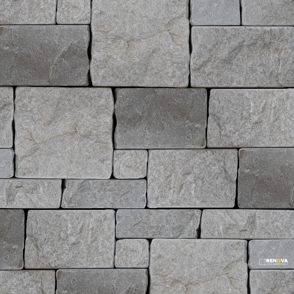 GREY MARBLE TUMBLED LEDGER PANEL 8" X 22"