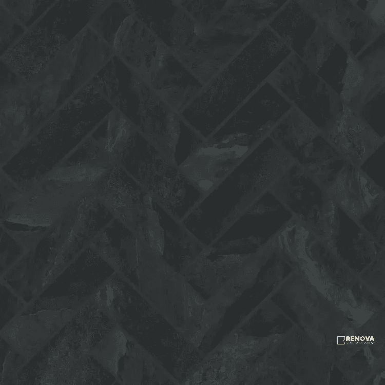 MAGNIFICA ERA PIETRA SCURA HONED HERRINGBONE MOSAIC 1" X 4"