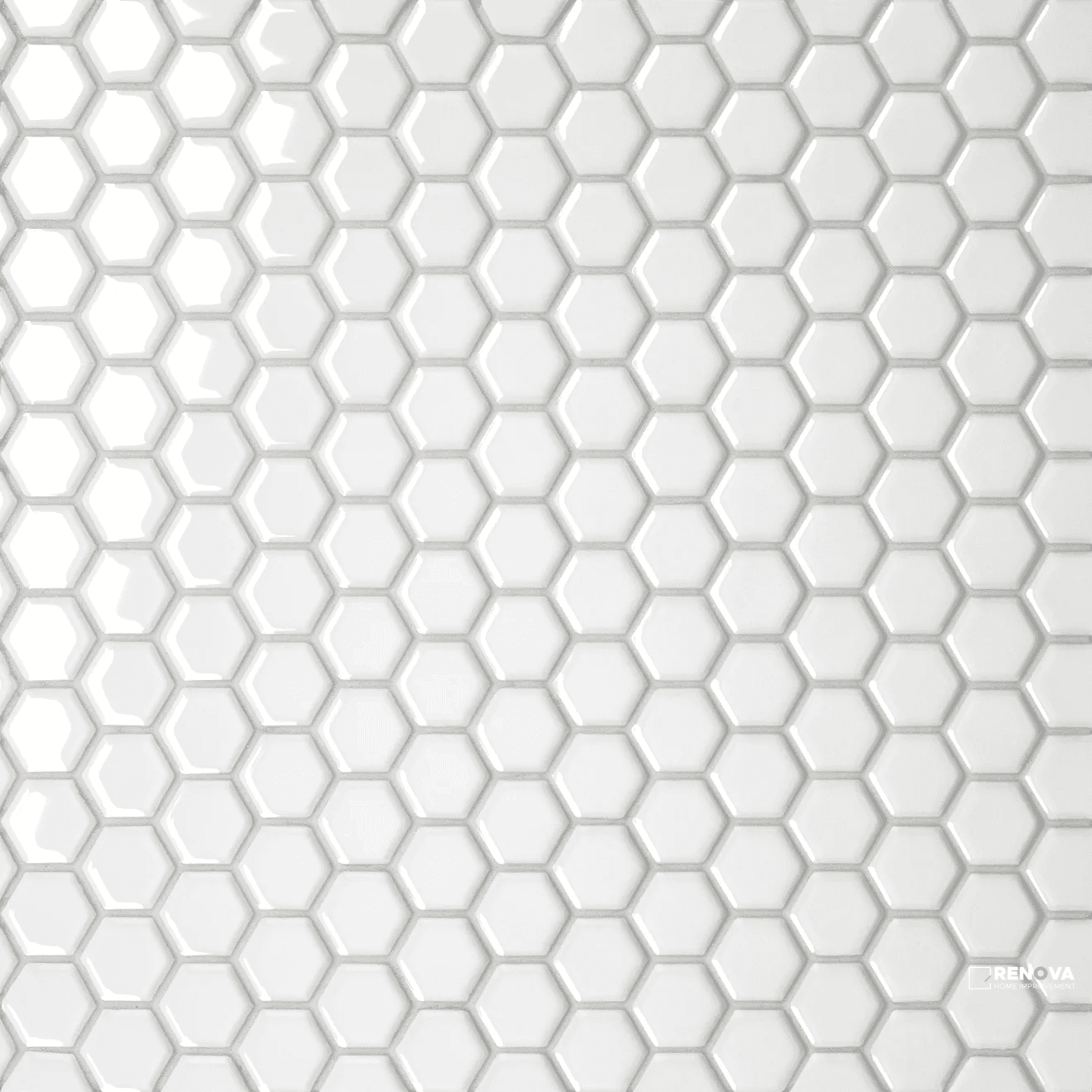 LE CAFE GLOSS HEXAGON MOSAIC 1" X 1"