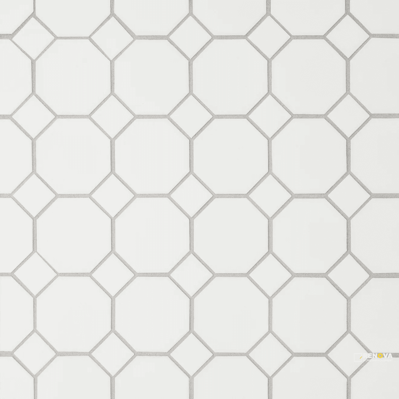 LE CAFE MATTE OCTAGON WHITE MOSAIC