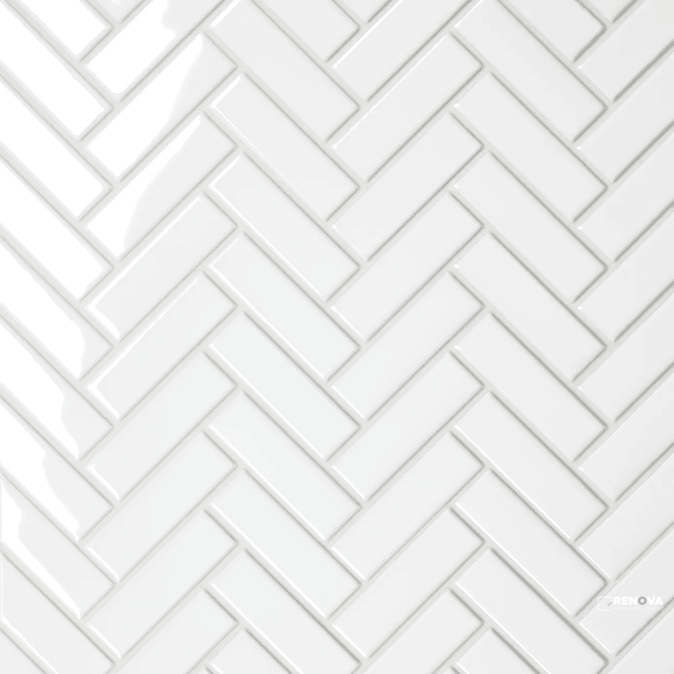 LE CAFE GLOSS HERRINGBONE MOSAIC 1" X 3"