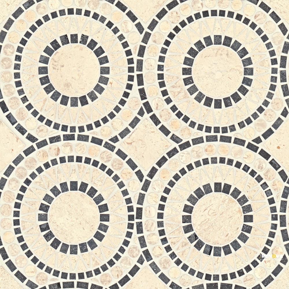 SOLIS HONED MOSAIC BLEND 14-1/4" X 14-1/4"