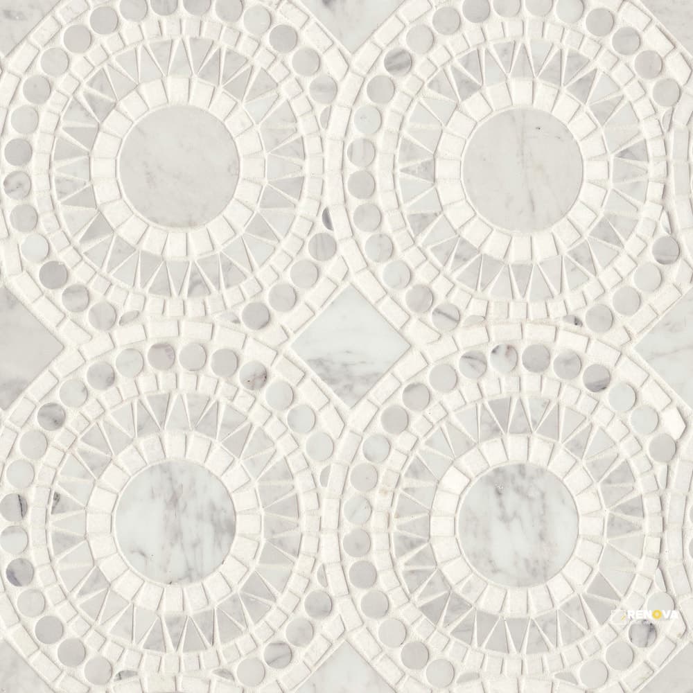 SOLIS HONED MOSAIC BLEND 14-1/4" X 14-1/4"