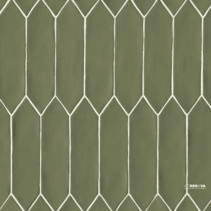 REINE MATTE PICKET PATTERN WALL FIELD TILE 3" X 12"
