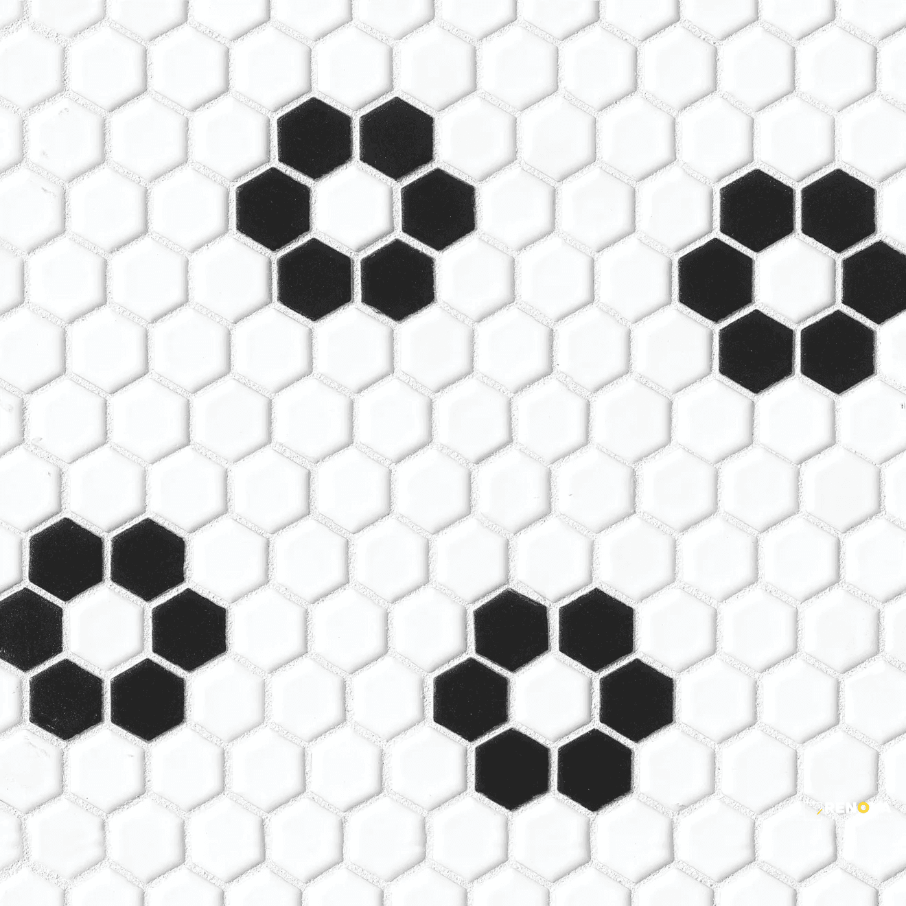 LE CAFE MATTE MOSAIC DECO DESIGN 2 - 1" X 1"