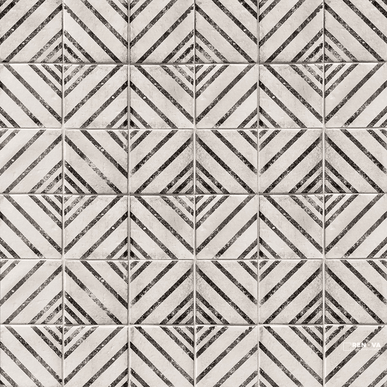 VIVACE GLOSS PRESSED MOTIF RICE DECO 4" X 4"