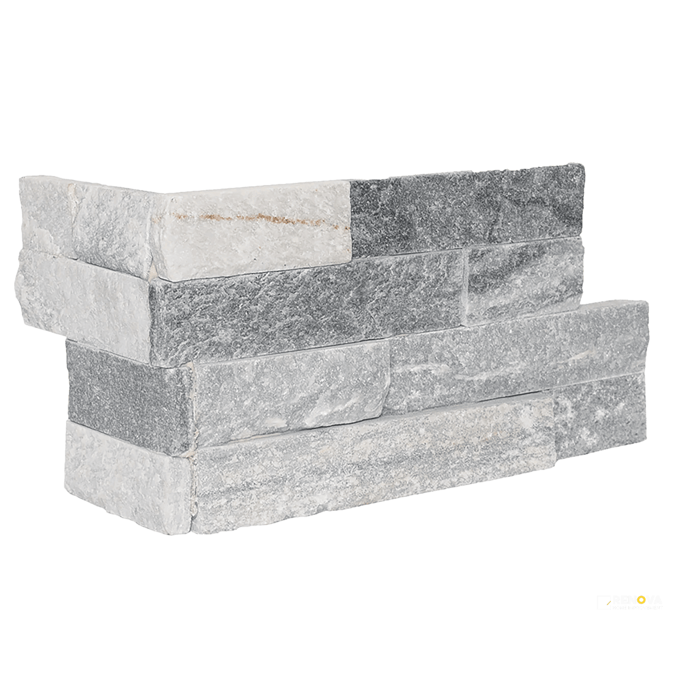 ALPINE GREY NATURAL CLEFT LEDGER PANEL 6" X 24"