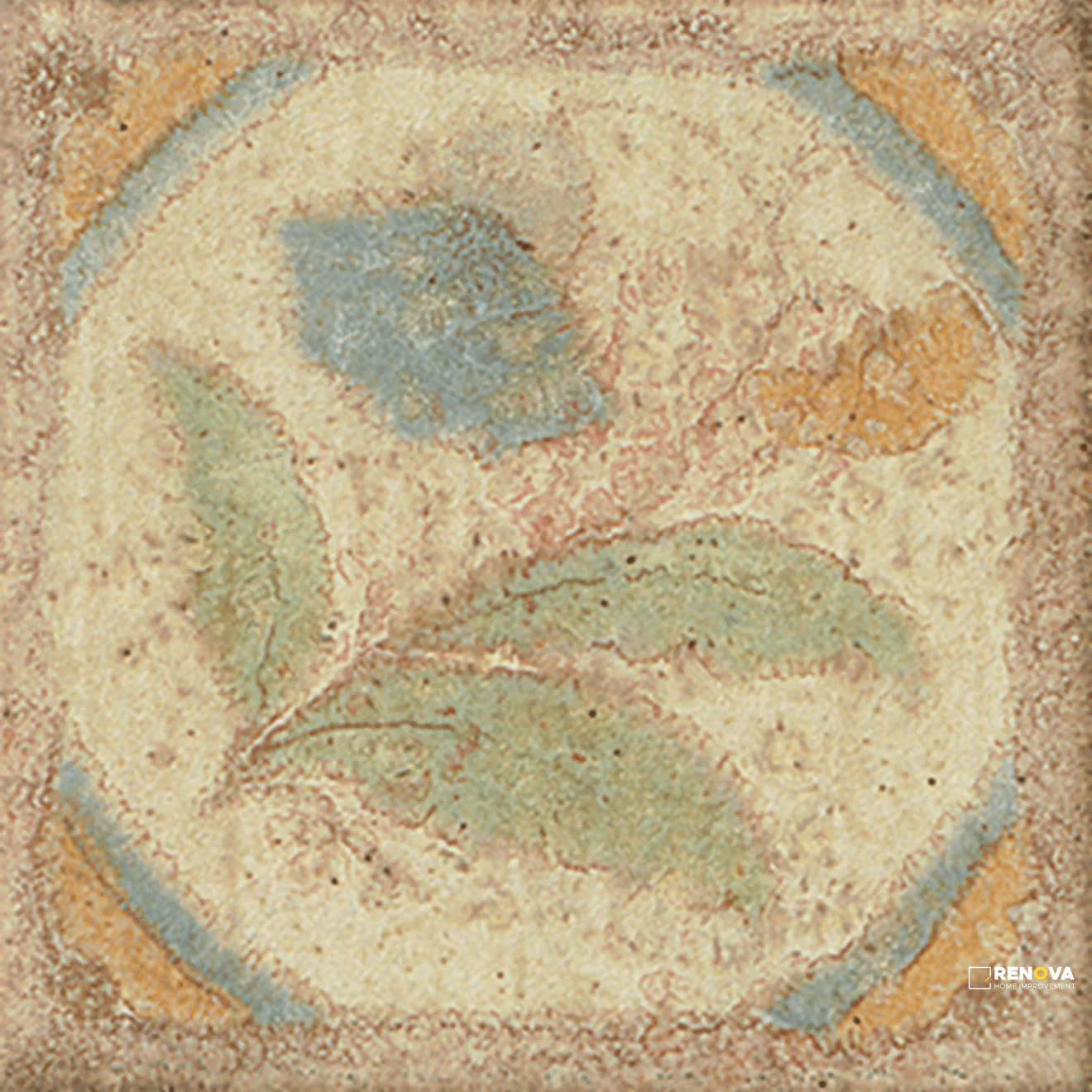 COTTO NATURE GLOSS TIRA VERSILIA HAND PAINTED DOT/CORNER 3" X 3"