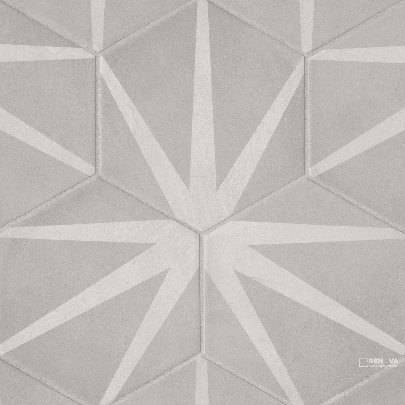 ALLORA MATTE STELLA HEXAGON DECO 8-1/2" X 10"