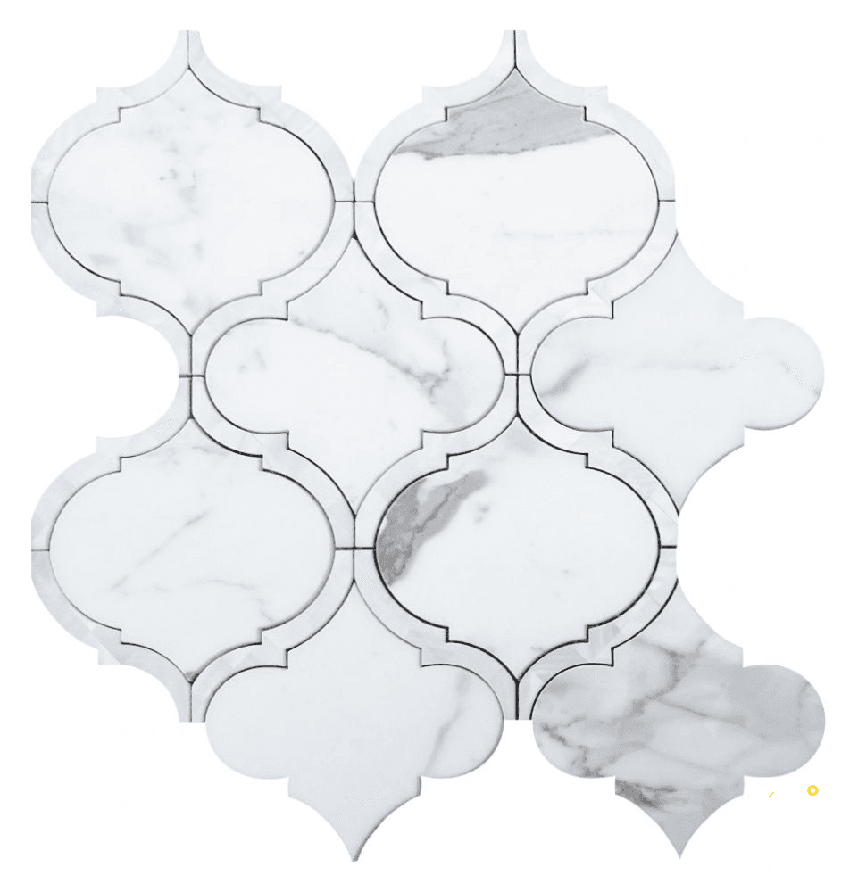 ALICE PEARL CALACATTA WHITE MOSAIC 11.5" X 12"