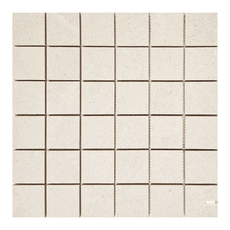 TUNE IVORY SQUARE MOSAIC 12" X 12"