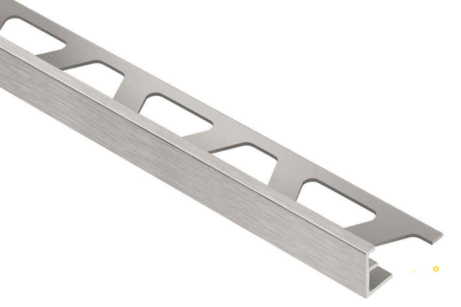 KERDI SCHLUTER SCHIENE A100ATGB BRUSHED NICKEL "L" SHAPED EDGE TRIM 3/8" - ARIA100ATGB