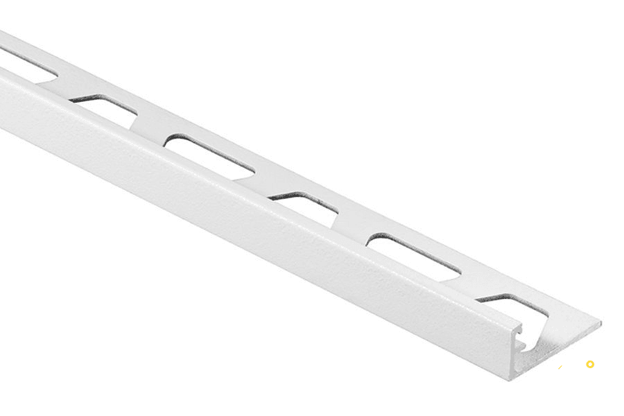 KERDI SCHLUTER TRENDLINE SCHIENE A100MBW MATTE BRIGHT WHITE COLOR COATED 3/8"