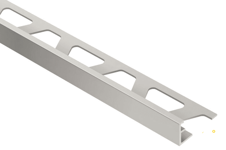 KERDI SCHLUTER SCHIENE A100AT SATIN NICKEL "L" SHAPED EDGE TRIM 3/8" - ARIA100AT
