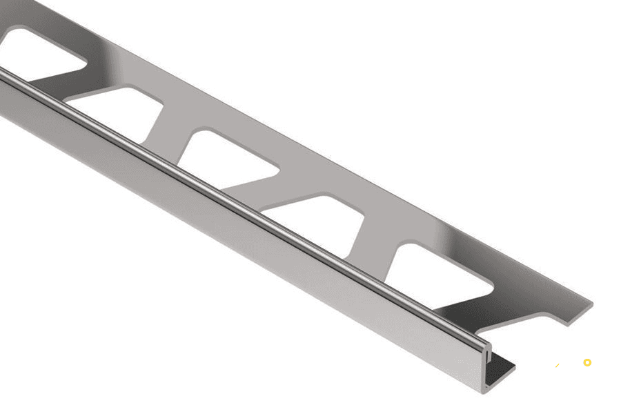 KERDI SCHLUTER SCHIENE A100ATG POLISHED NICKEL "L" SHAPED EDGE TRIM 3/8" - ARIA100ATG