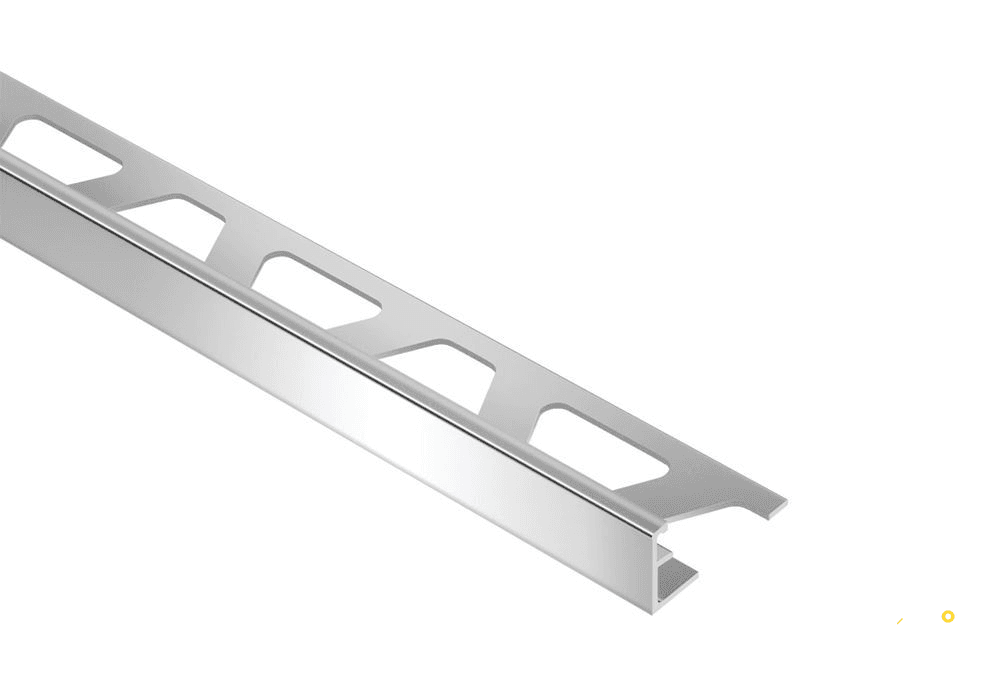 KERDI SCHLUTER SCHIENE A100ACG/300 POLISHED CHOME "L" SHAPED EDGE TRIM 3/8" 10FT - ARIA100ACG/300