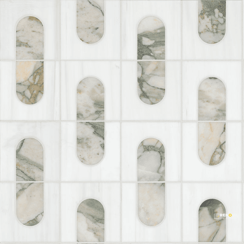 BIANCO DOLOMITE MODERNO POLISHED MOSAIC
