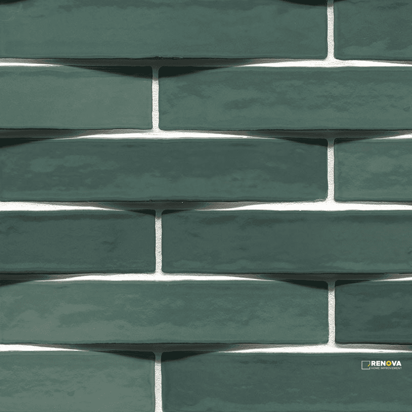 CONVEX OLIVE 2X10 GLOSSY ( 5.4 SF PER BOX )