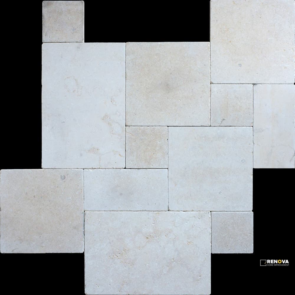 MENIA CREAM TUMBLED 3CM PAVER SET