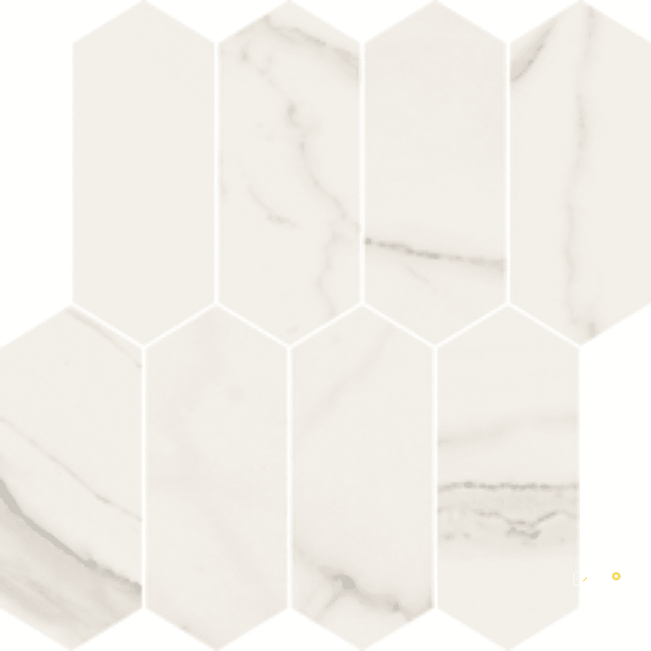 PRECIOUS HDP GLOSSY HEXAGON MOSAIC 12" X 12" - M12HEX