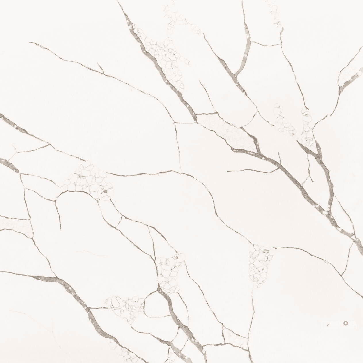 Stratus Quartz Calacatta Super Bella Book-Matched Countertop Slab