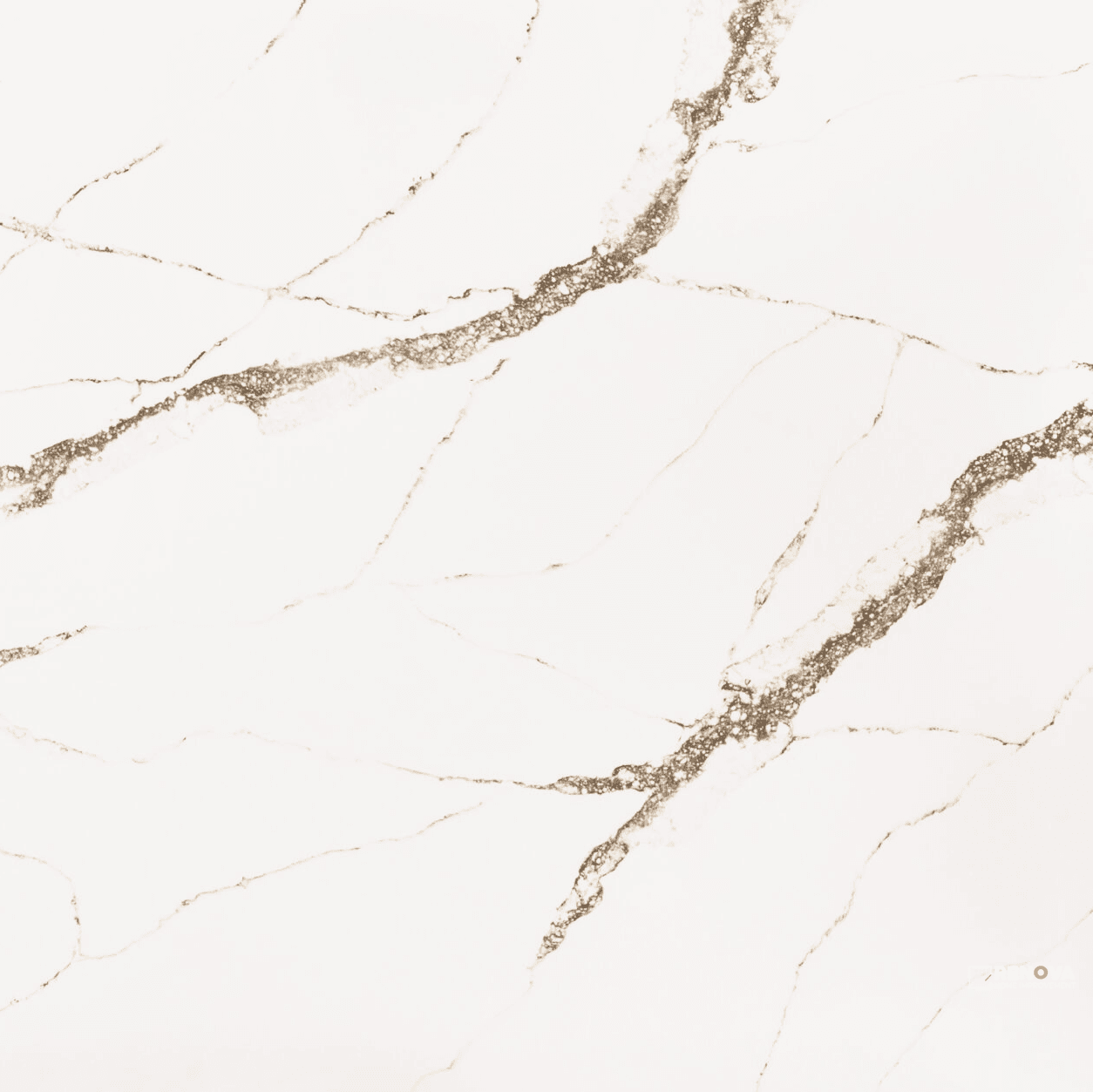 Stratus Quartz Calacatta Equinox Book-Matched Countertop Slab