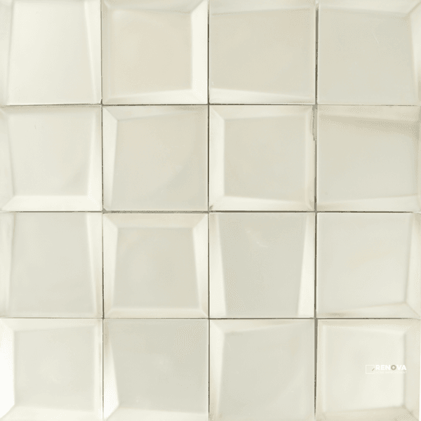 CROSSVILLE SIDEVIEW GLASS SILVER 3X3 MOSAIC MATTE .969 SF/SHT