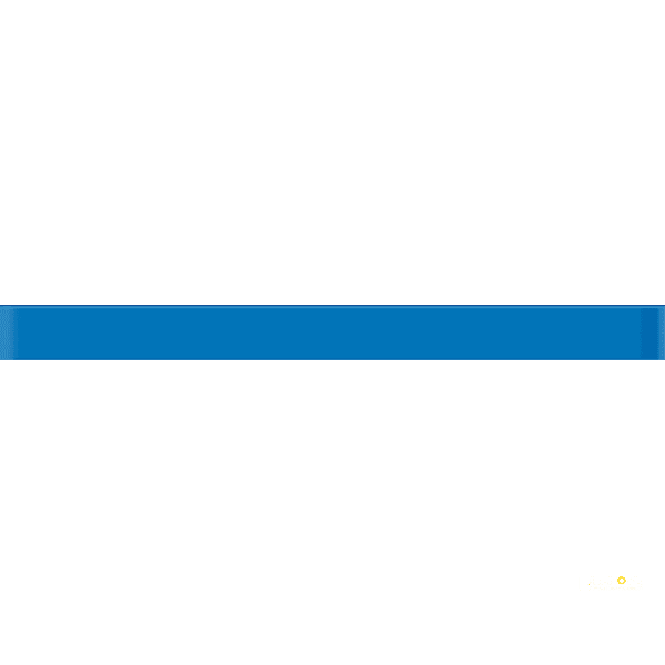 CROSSVILLE GLASS BLOX BLUE GROTTO 1/2X6 LINER BAR