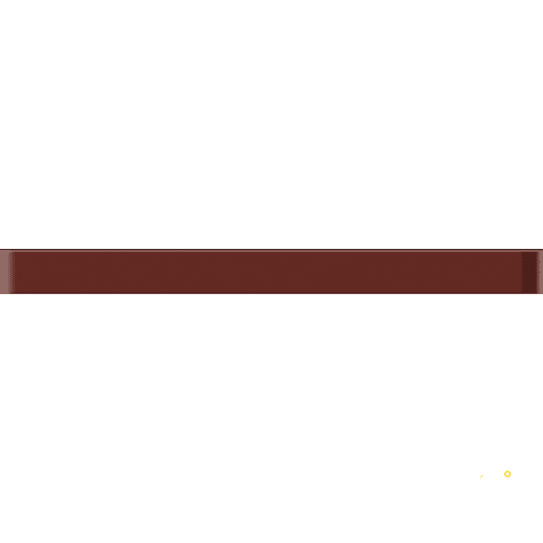 CROSSVILLE GLASS BLOX BRANDY 1/2X6 LINER BAR