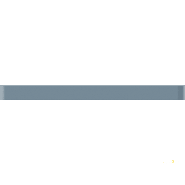 CROSSVILLE GLASS BLOX BLUE HAZE 1/2X6 LINER BAR