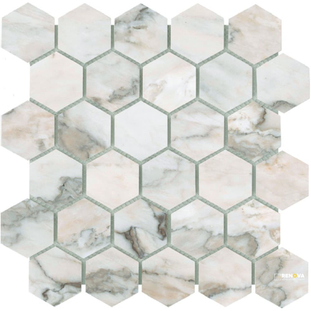 LENZA FIORE HONED 2 HEXAGON MOSAIC 12X12