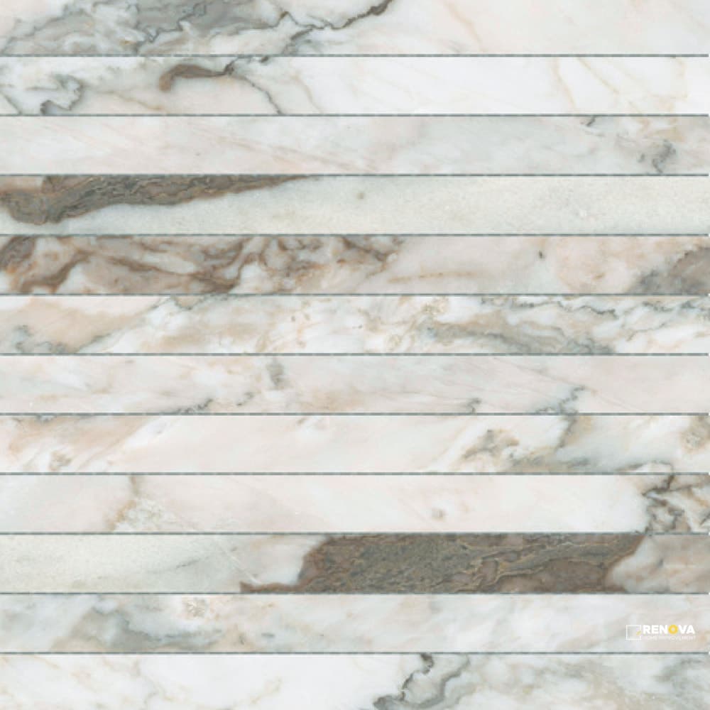 LENZA FIORE HONED 1X12 STACKED MOSAIC 12X12