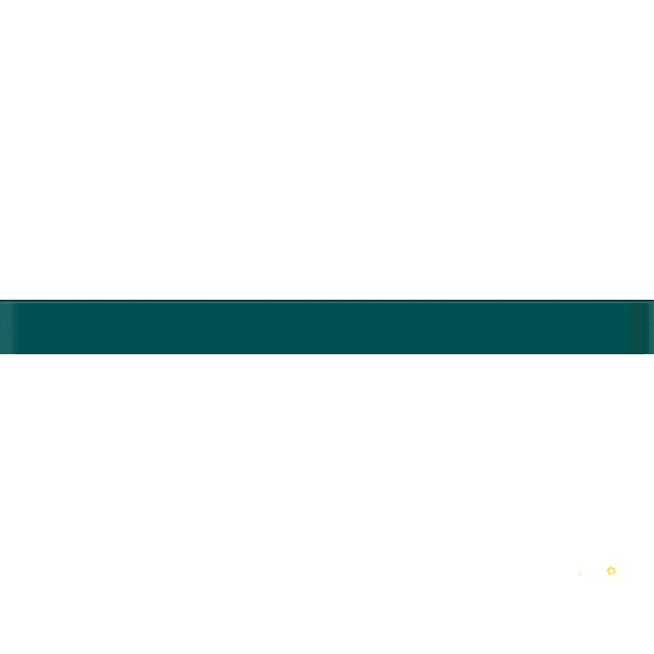 CROSSVILLE GLASS BLOX VIVID TEAL 1/2X6 LINER BAR