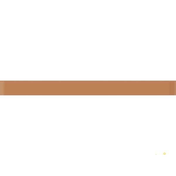 CROSSVILLE GLASS BLOX HONEY 1/2X6 LINER BAR