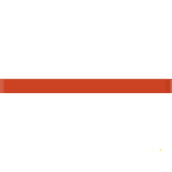CROSSVILLE GLASS BLOX ORANGE SIZZLE 1/2X6 LINER BAR