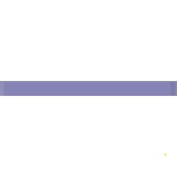 CROSSVILLE GLASS BLOX LILAC DEW 1/2X6 LINER BAR