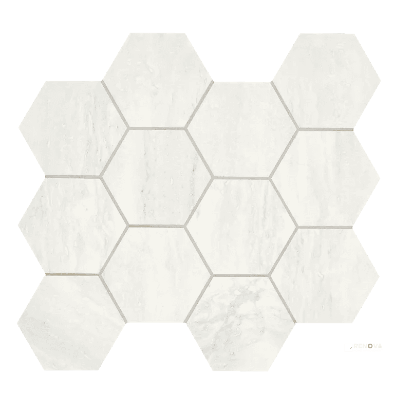 INVICTUS VEIN CUT POLISHED HEXAGON MOSAIC 4"