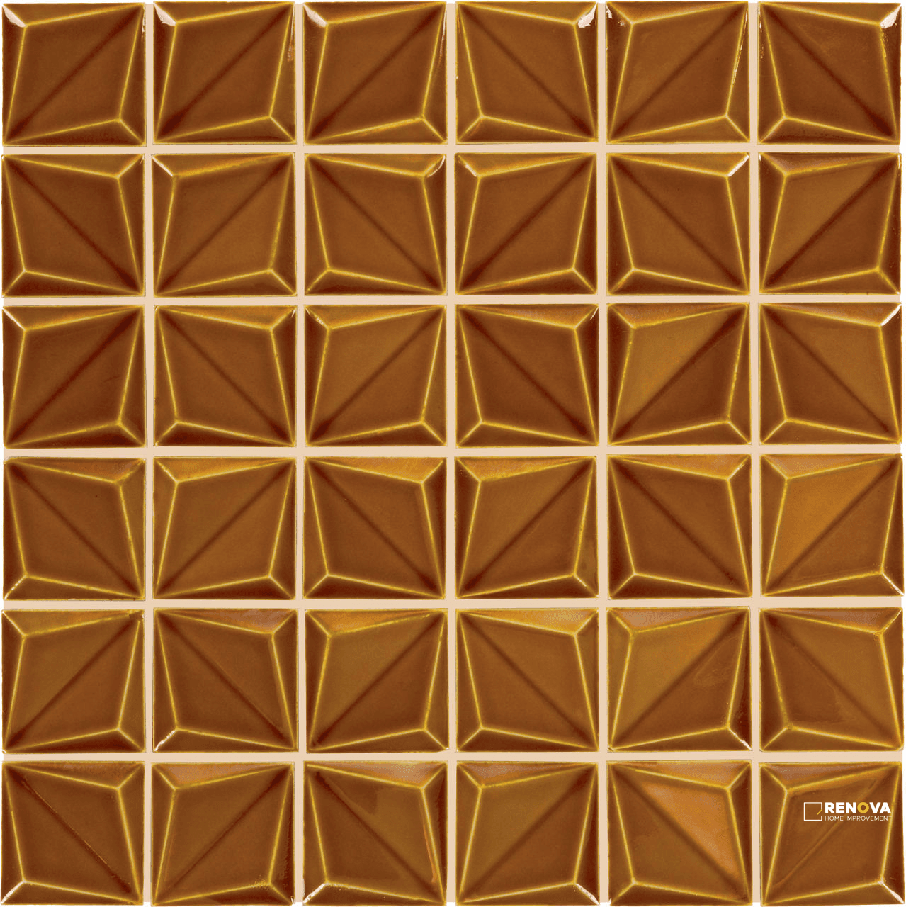 ARTEFINO VINTAGE FLORET GLOSSY MOSAIC 2MM - 12X12