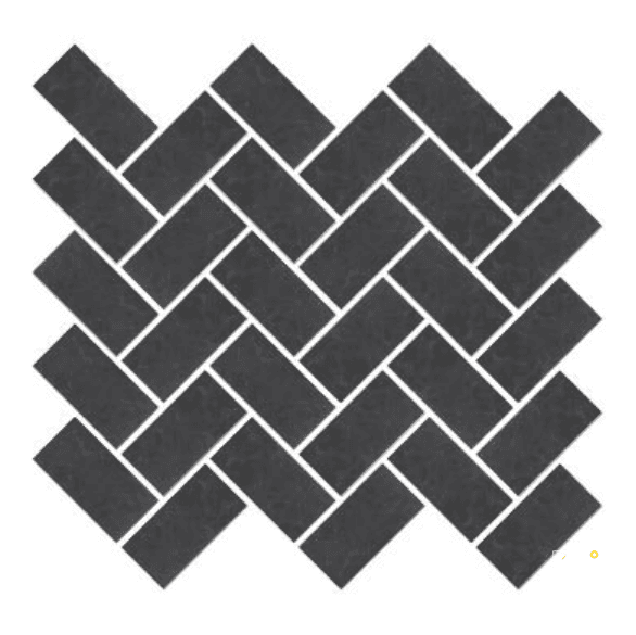 ABSOLUTE MATTE HERRINGBONE MOSAIC 1.5X3 - 12X12