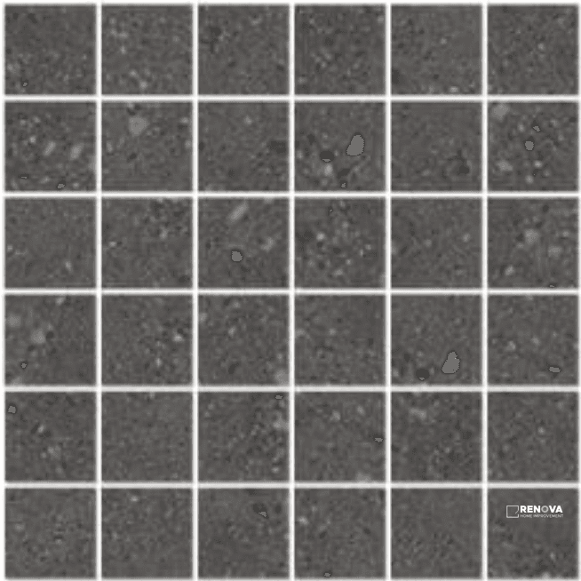 URBAN CONCRETE MATTE STACKED MOSAIC 2X2 - 12X12