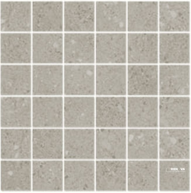 URBAN CONCRETE MATTE STACKED MOSAIC 2X2 - 12X12