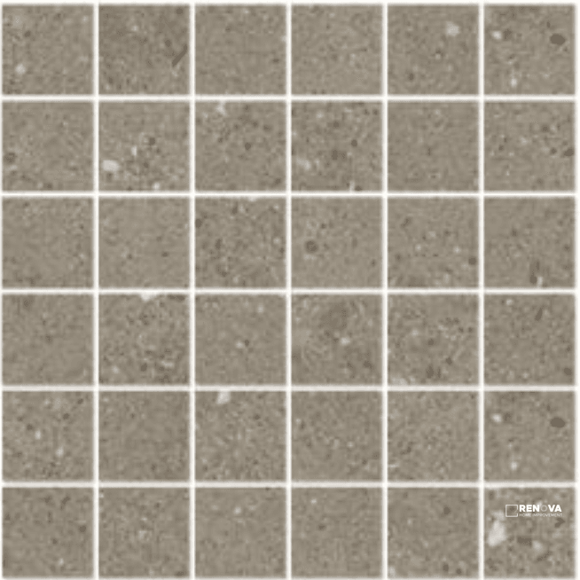 URBAN CONCRETE MATTE STACKED MOSAIC 2X2 - 12X12