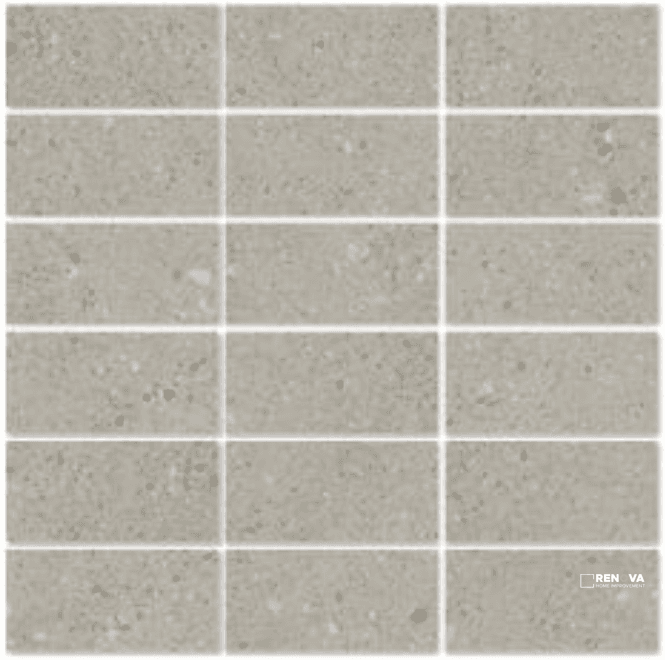 URBAN CONCRETE MATTE STACKED MOSAIC 2X4 - 12X12