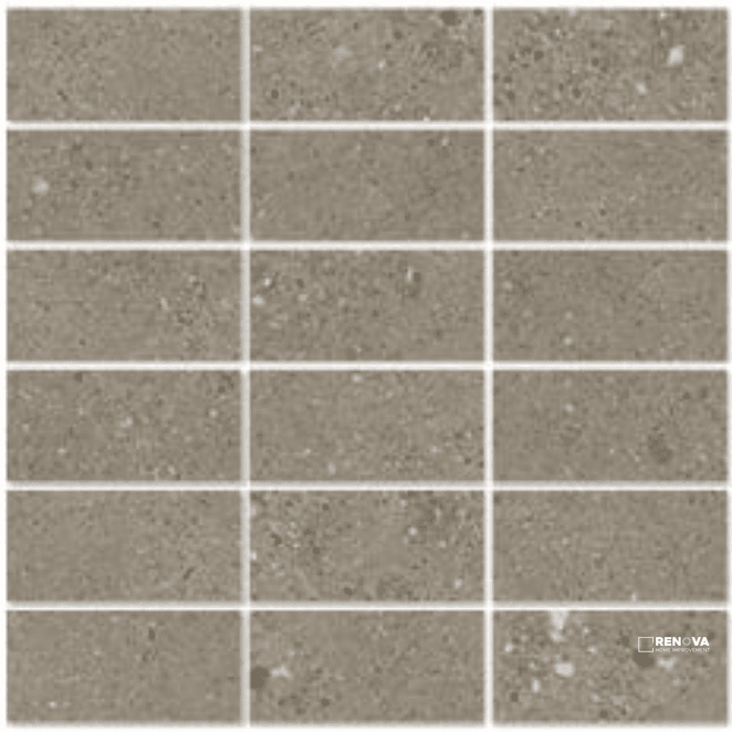 URBAN CONCRETE MATTE STACKED MOSAIC 2X4 - 12X12