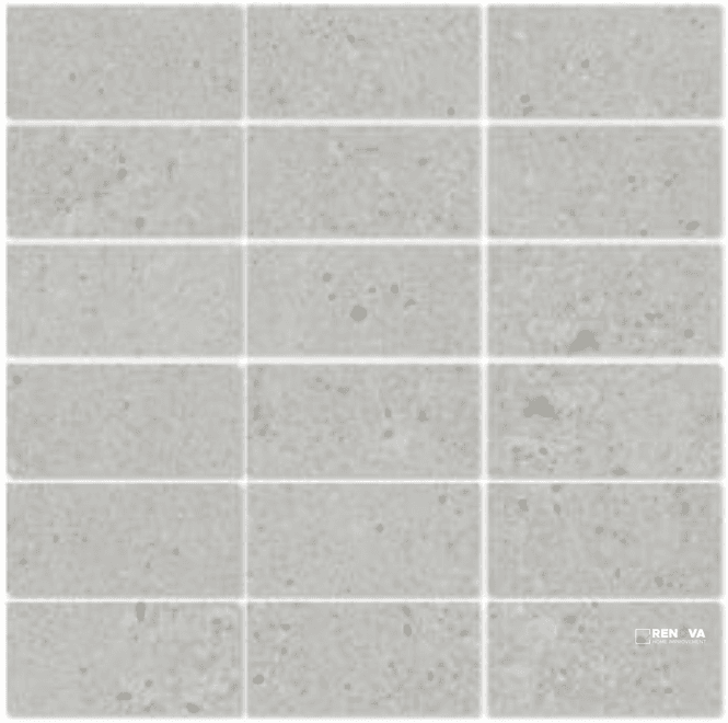 URBAN CONCRETE MATTE STACKED MOSAIC 2X4 - 12X12