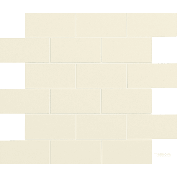 CROSSVILLE RETRO ACTIVE 2.0 EMPRESS WHITE 2X4 MOSAIC UNPOLISHED .97 SF/SHT