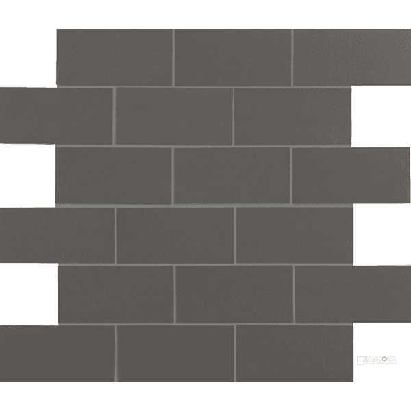 CROSSVILLE RETRO ACTIVE 2.0 LEADEN 2X4 MOSAIC UNPOLISHED .97 SF/SHT