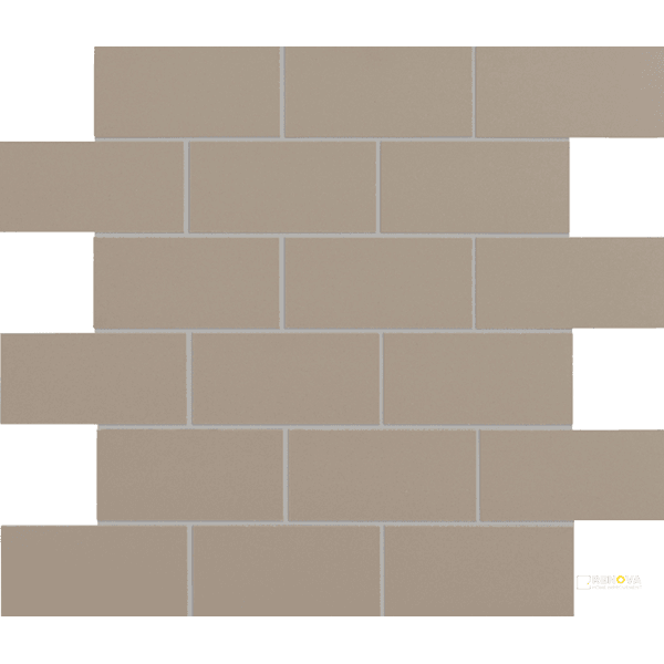 CROSSVILLE RETRO ACTIVE 2.0 SEAL TAUPE 2X4 MOSAIC UNPOLISHED .97 SF/SHT