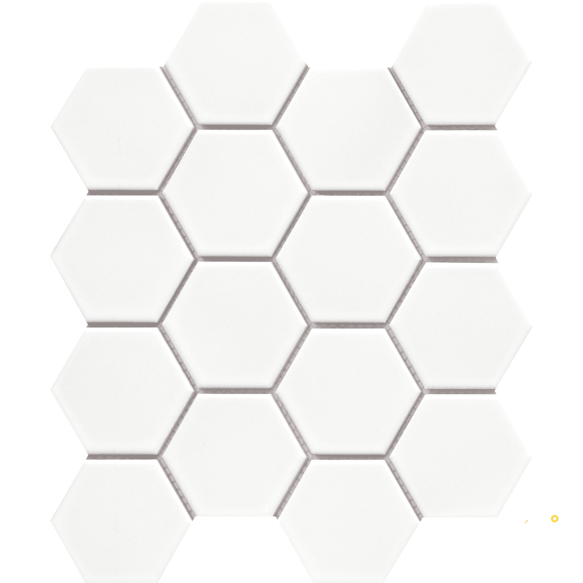 CATCH GLOSS 3IN HEXAGON MOSAIC 10X12 - ICE